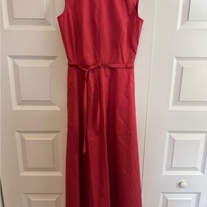 Elegant Red Sleeveless Dress